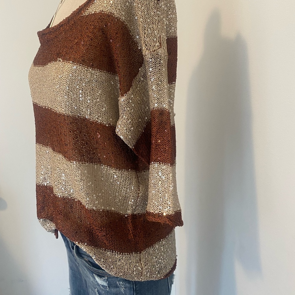 Bke - Fun Sequin Sparkle Top Size:Small - image 2